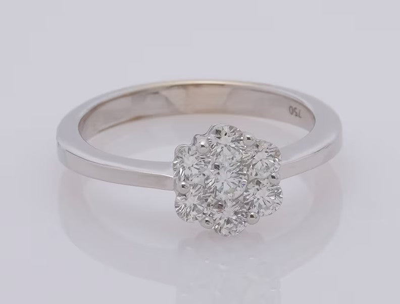 Diamonds Flower Ring