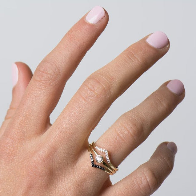 Chevron Rings Set