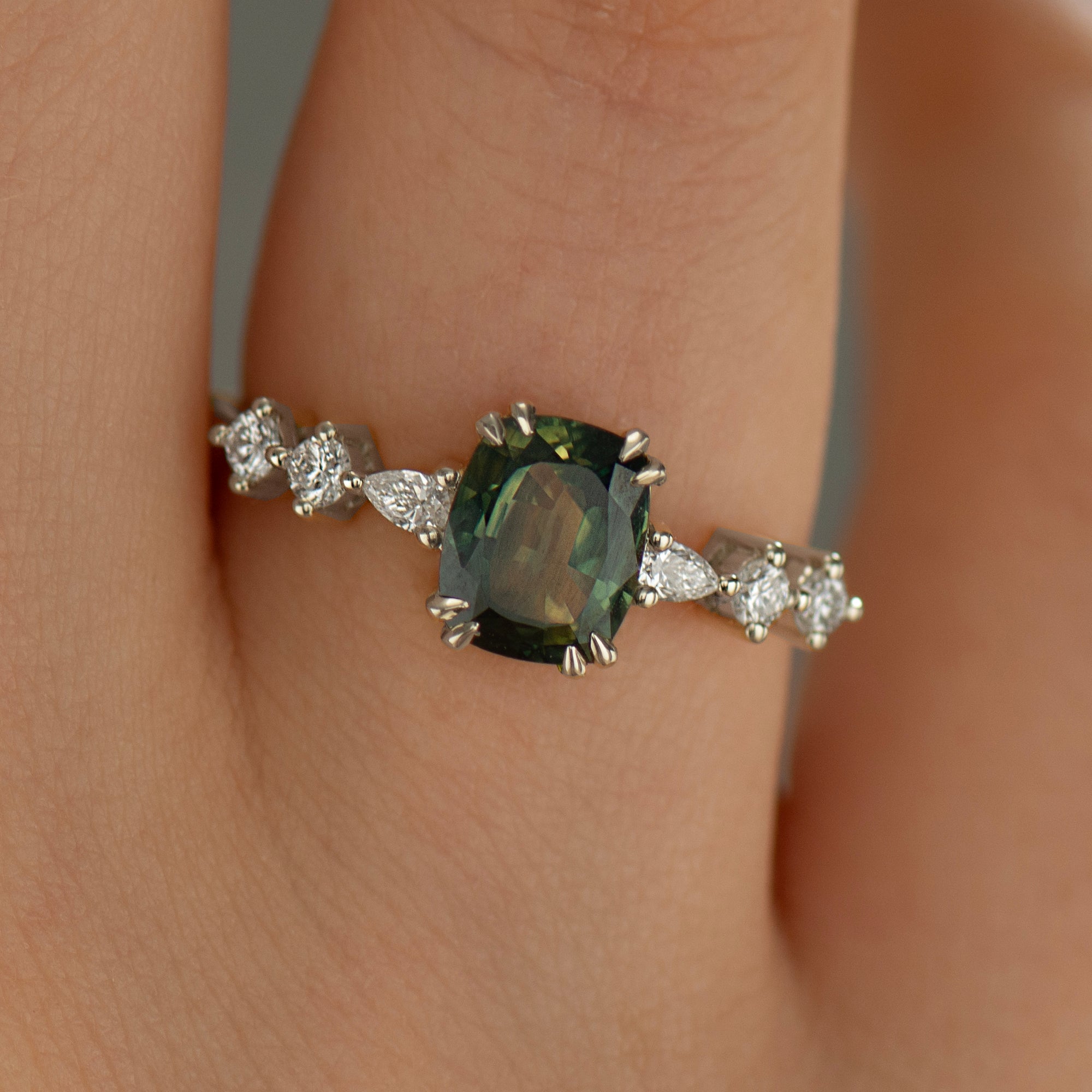 Bi Color Sapphire Ring