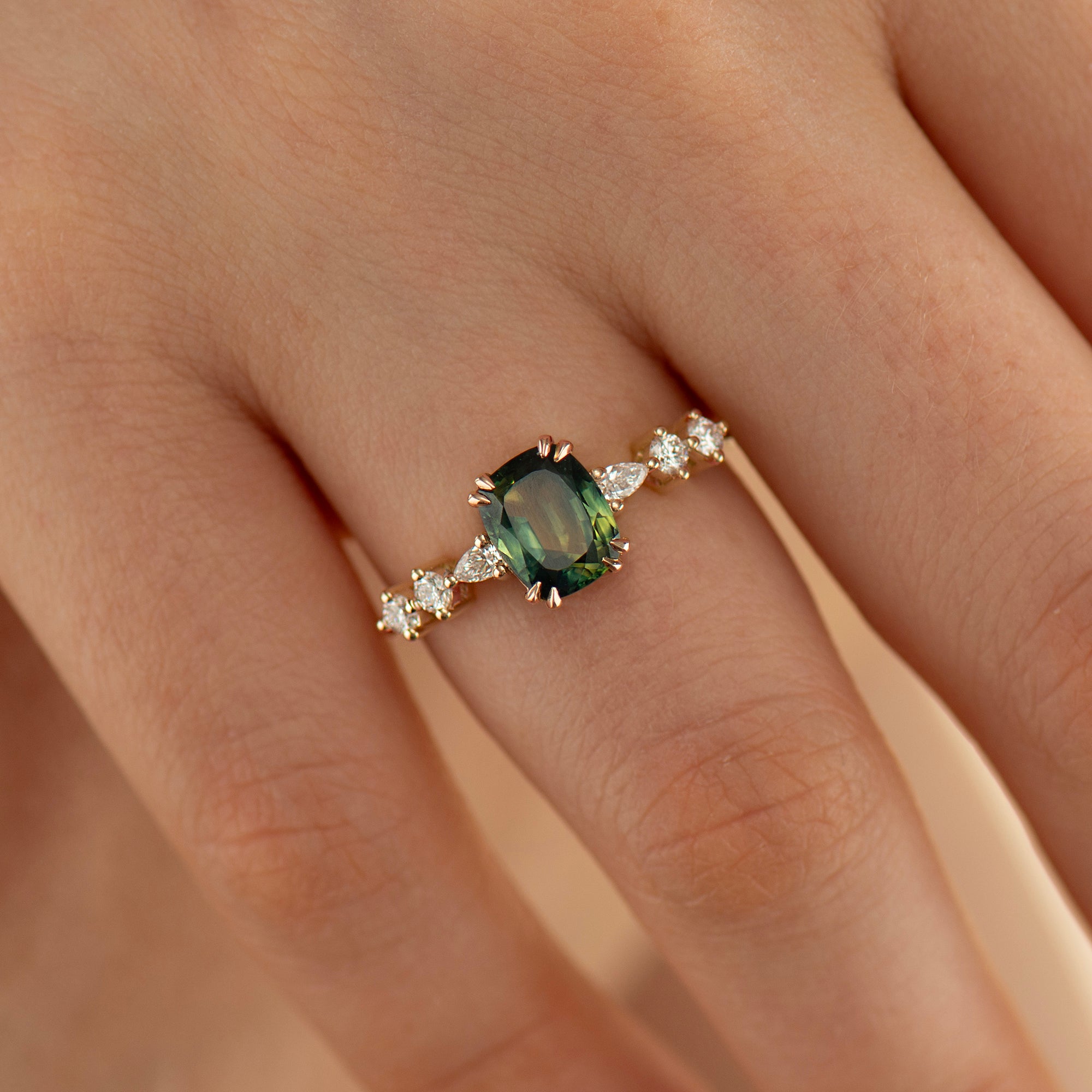 Bi Color Sapphire Ring