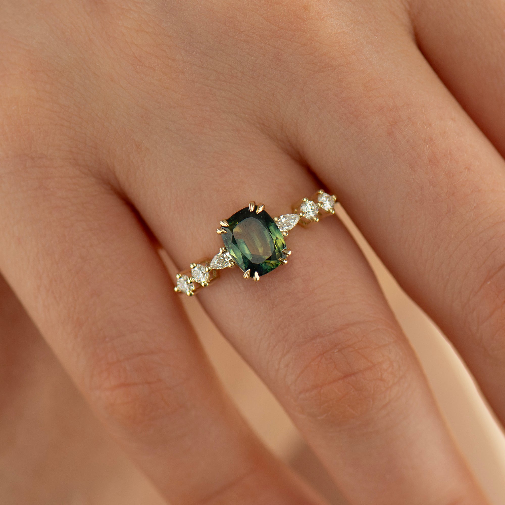 Bi Color Sapphire Ring