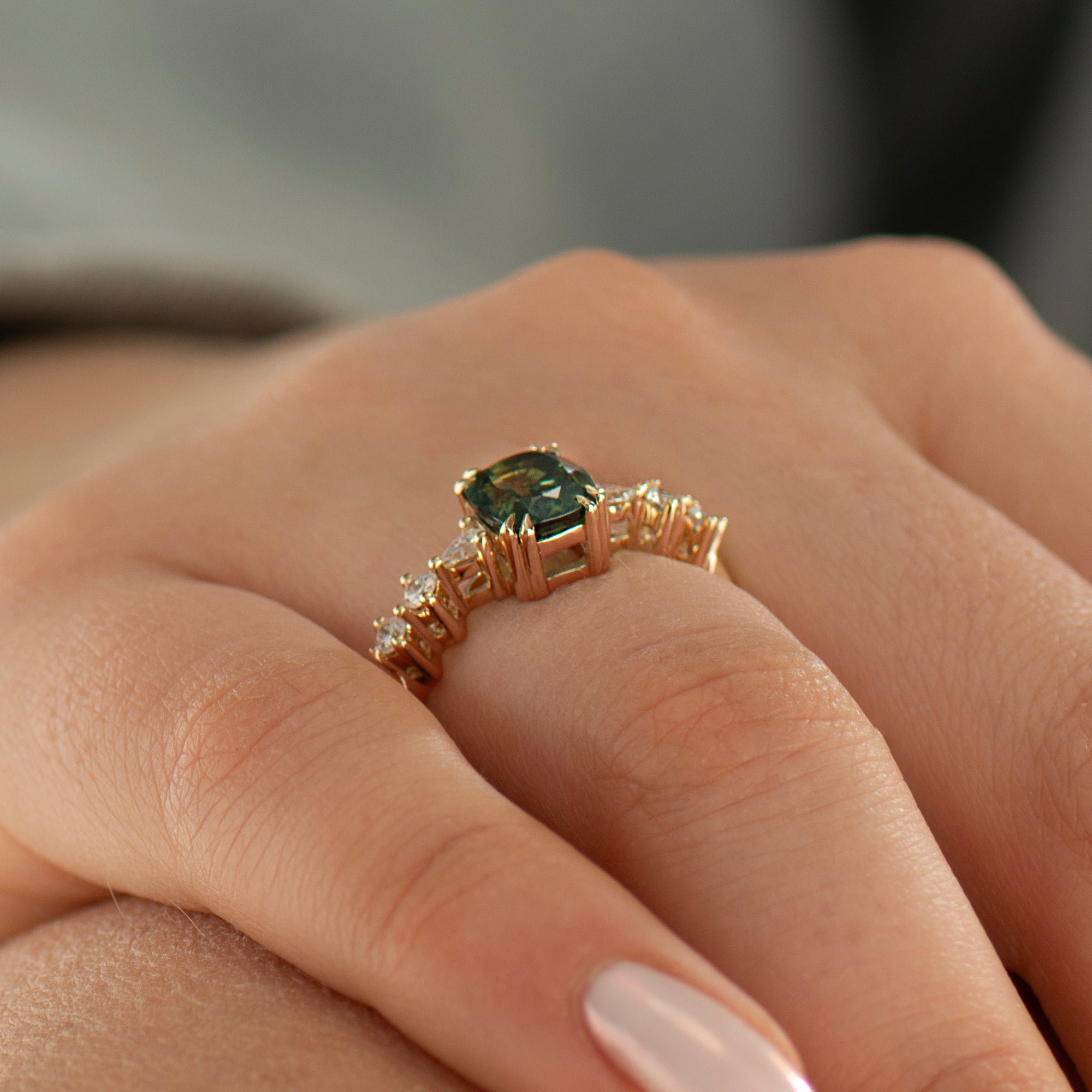 Bi Color Sapphire Ring