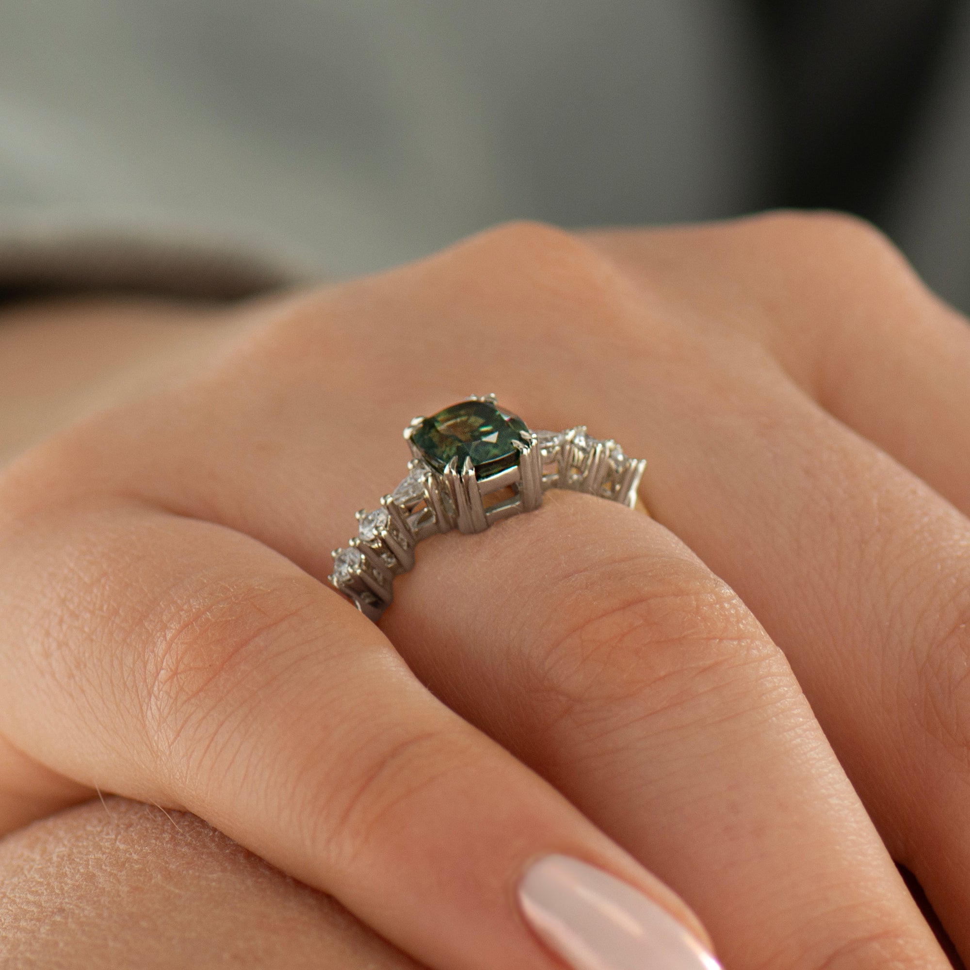 Bi Color Sapphire Ring