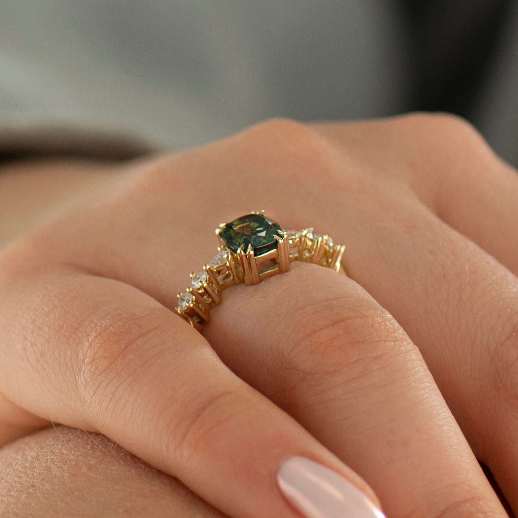 Bi Color Sapphire Ring