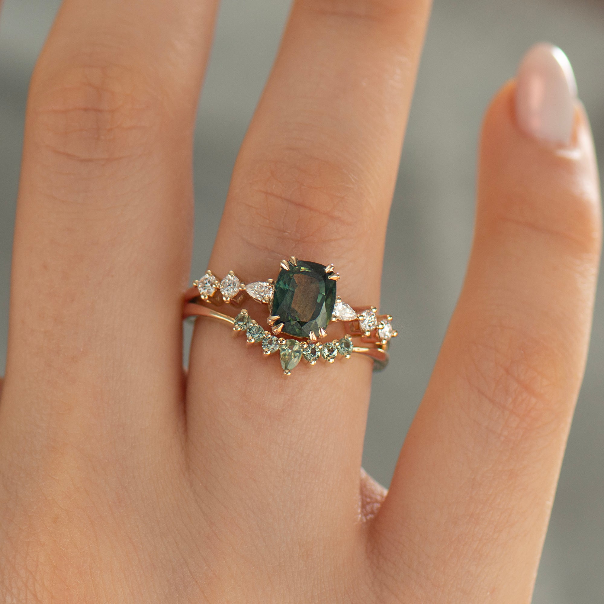 Bi Color Sapphire Ring