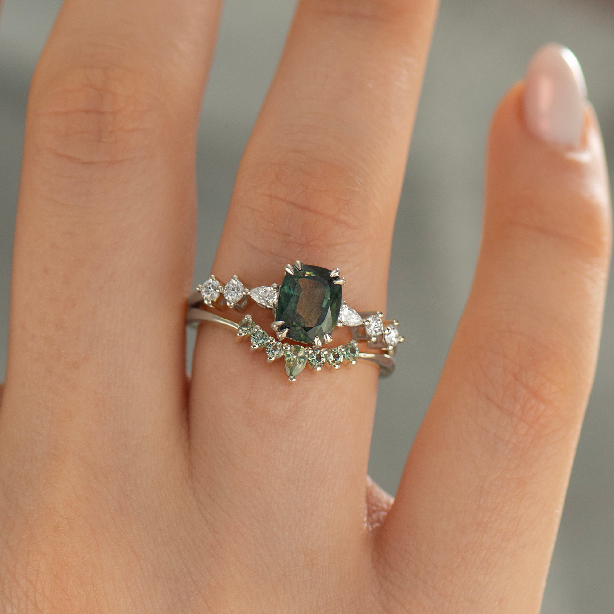 Bi Color Sapphire Ring