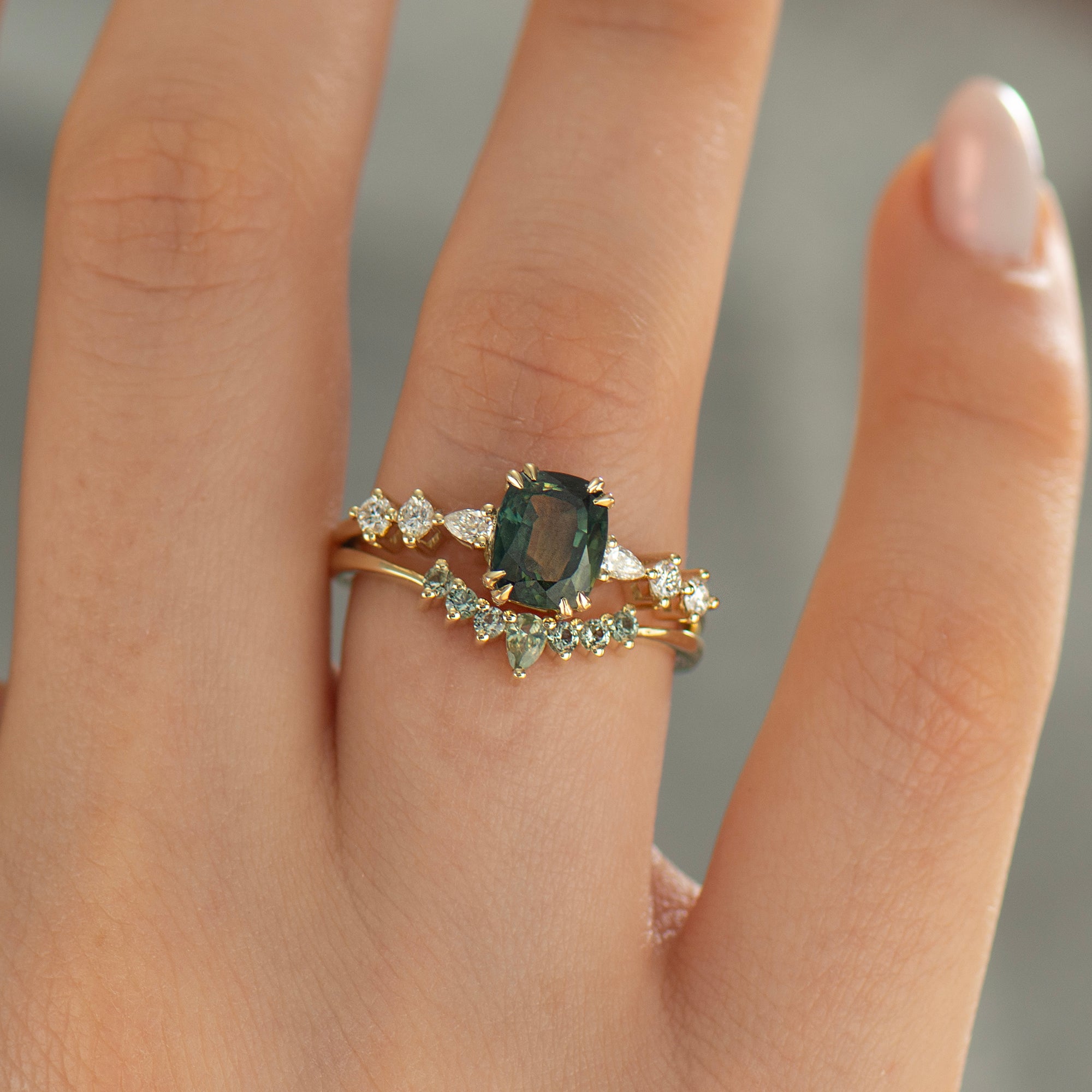 Bi Color Sapphire Ring