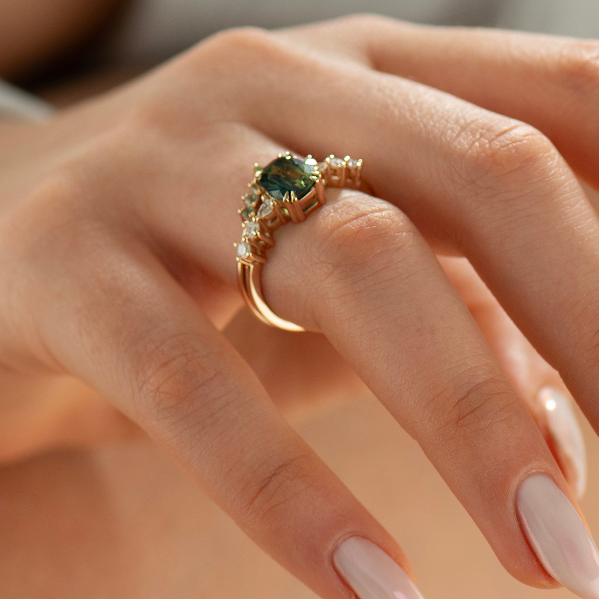 Bi Color Sapphire Ring
