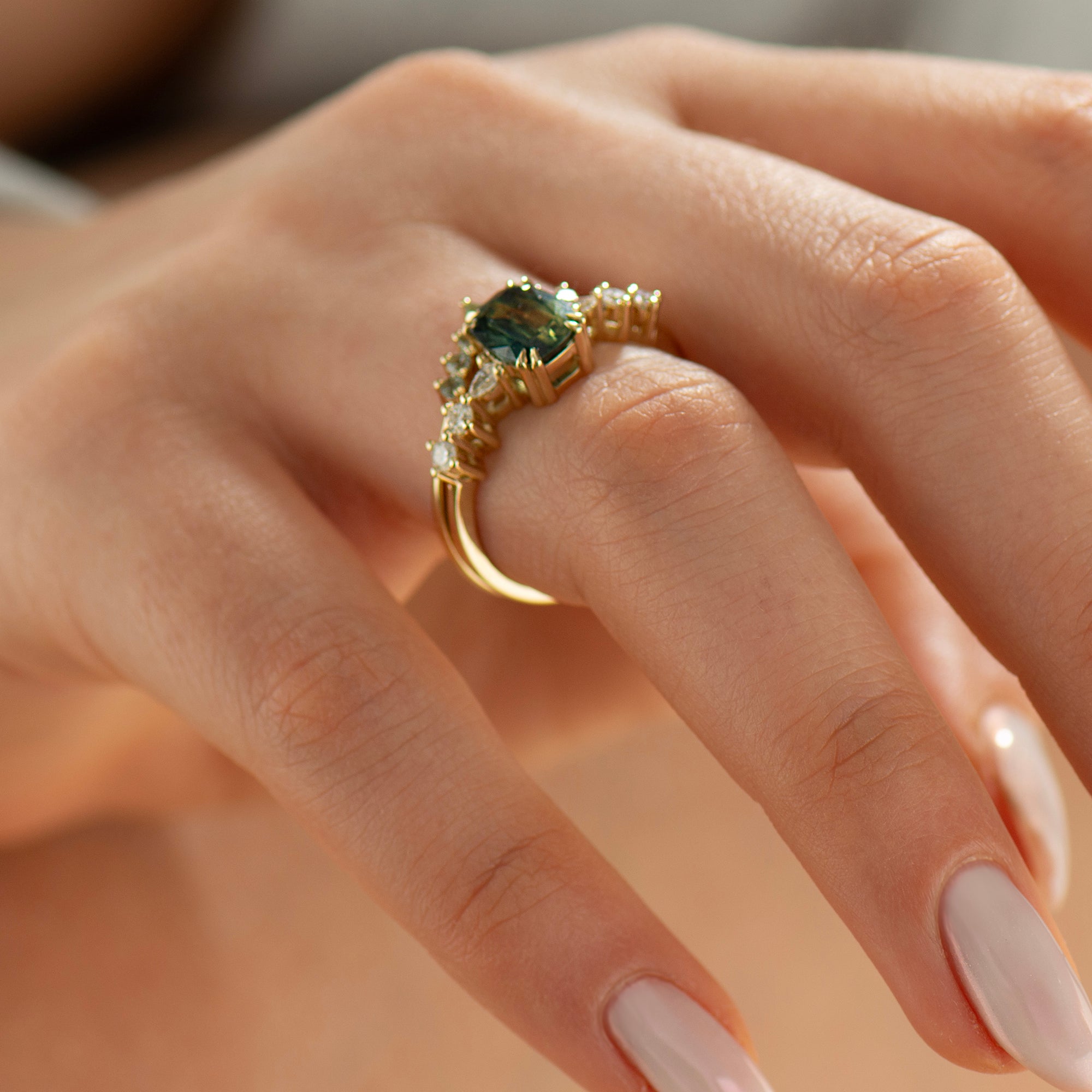 Bi Color Sapphire Ring