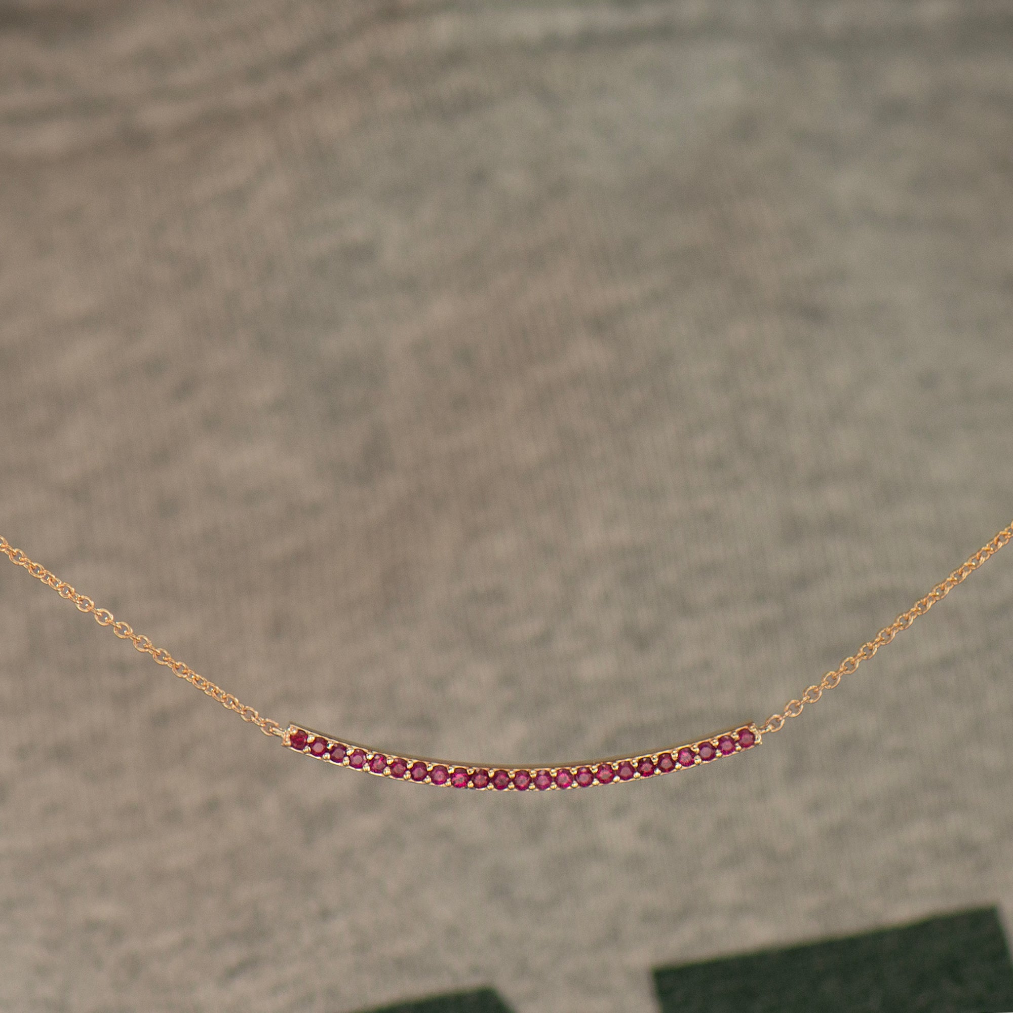 Rubies Bar Necklace
