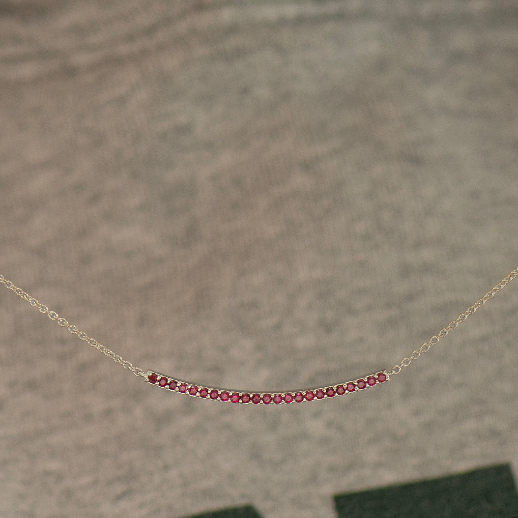 Rubies Bar Necklace