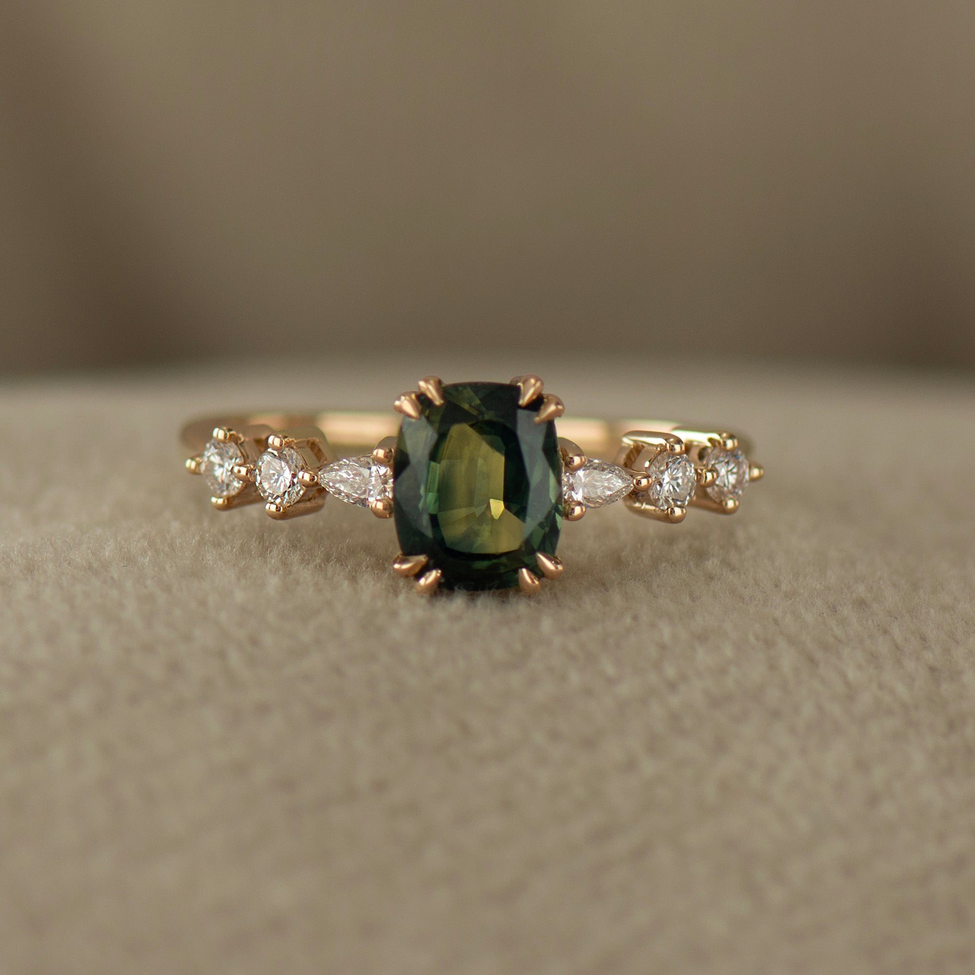Bi Color Sapphire Ring