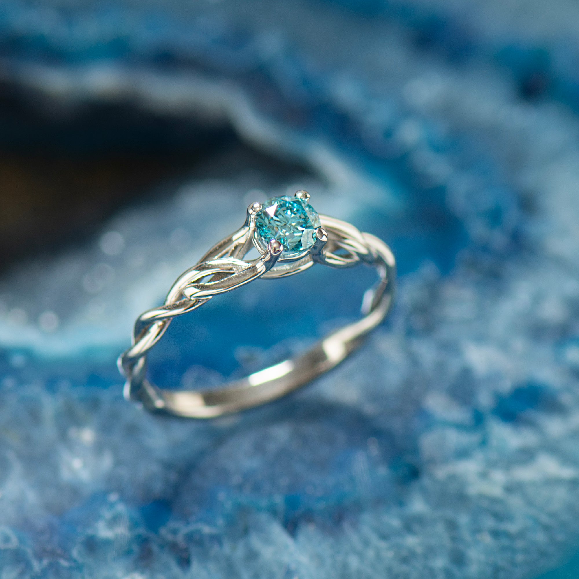 Sky Blue Celtic Ring