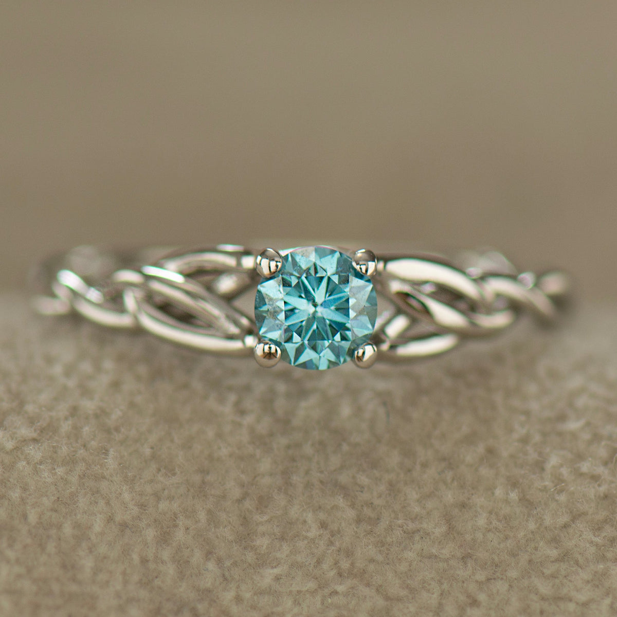 Sky Blue Celtic Ring