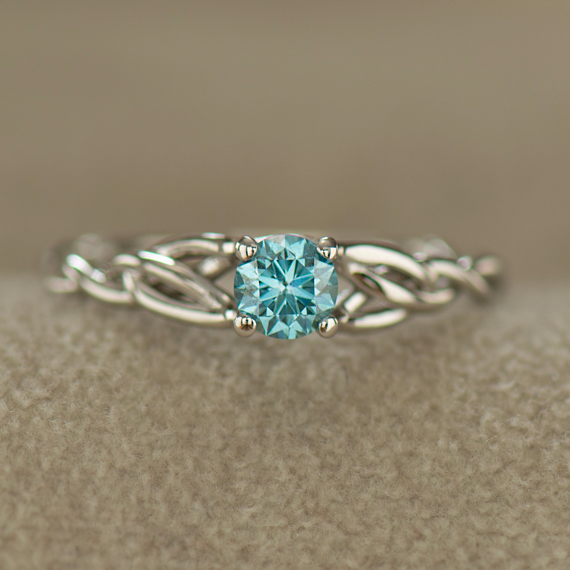 Sky Blue Celtic Ring