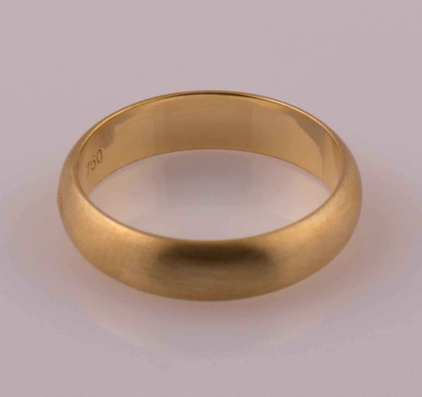 The Matte Wedding Band - Round Profile
