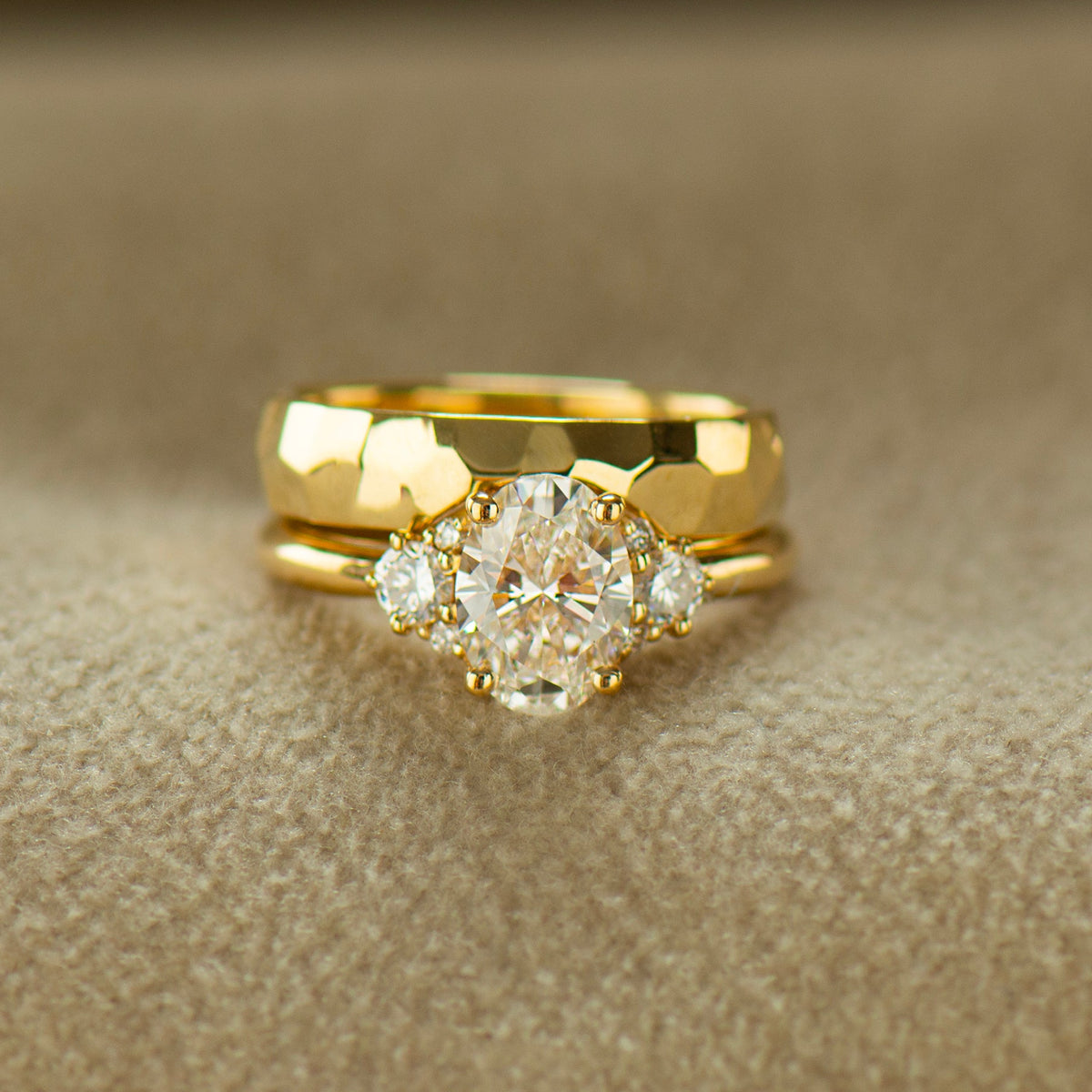 Matching Contour Wedding Band