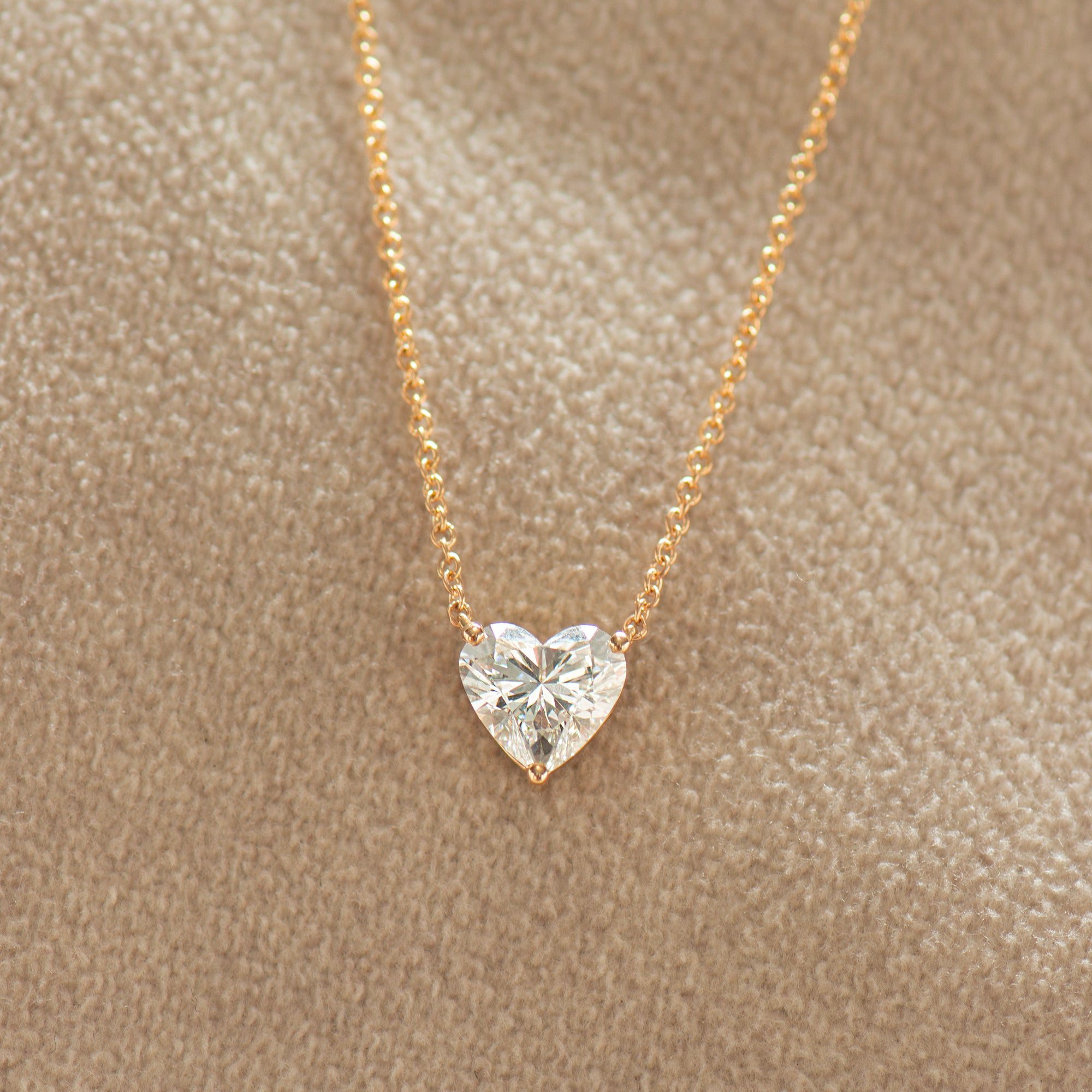Lab Grown Heart Necklace