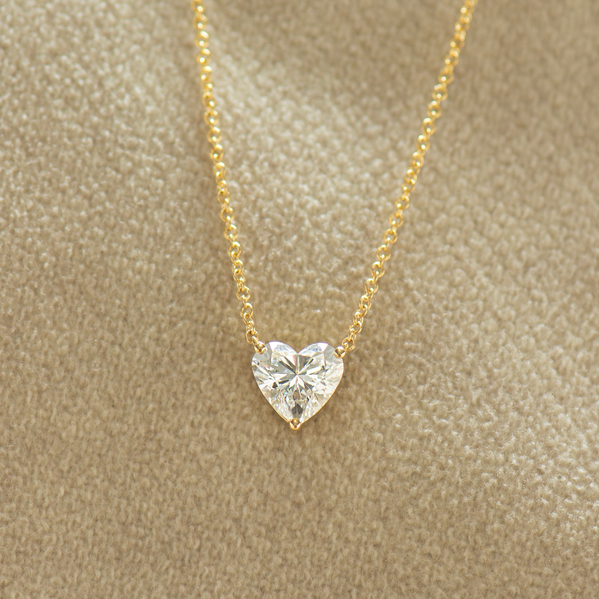 Lab Grown Heart Necklace