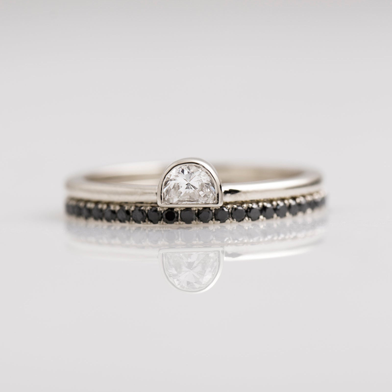 Half Moon Diamond Set