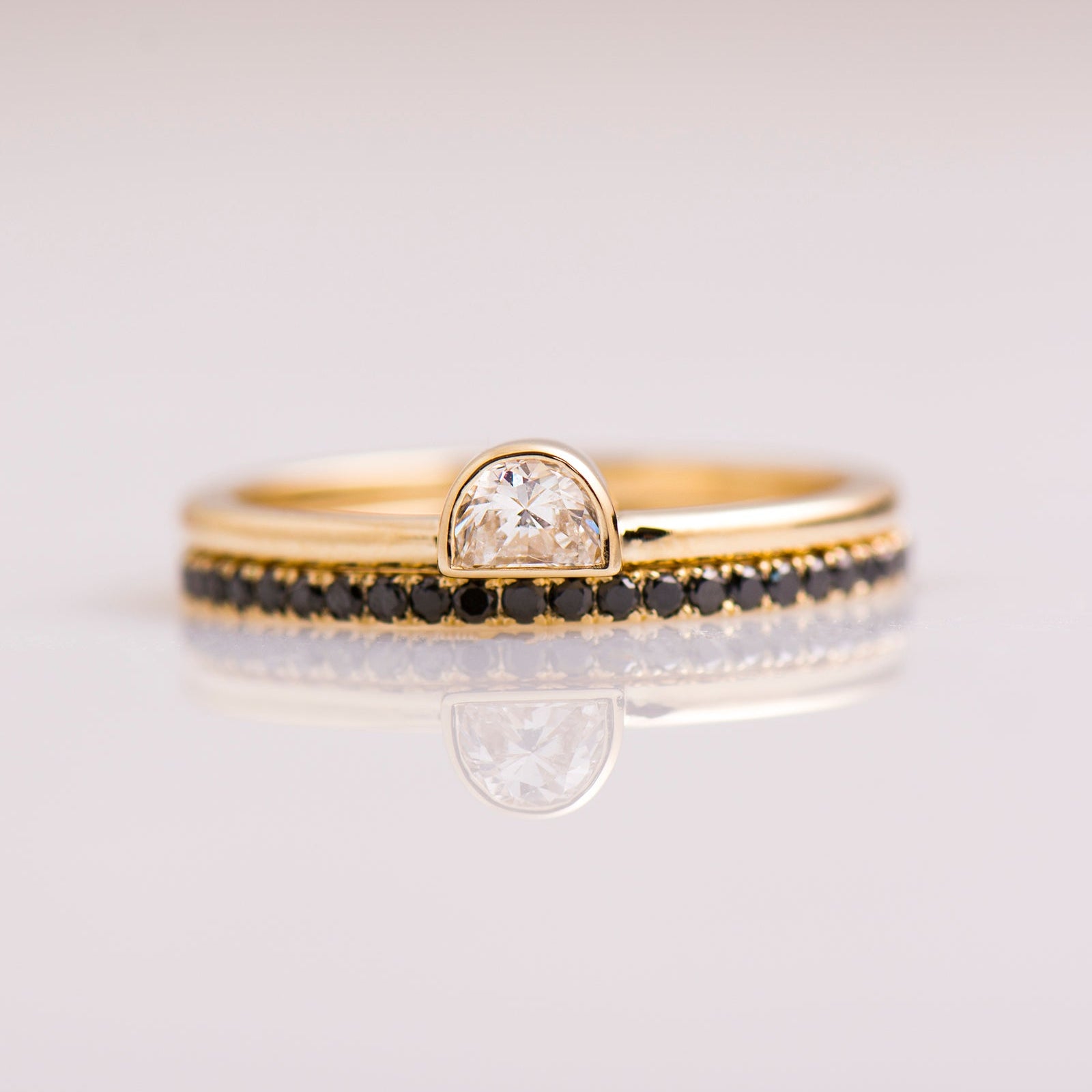 Half Moon Diamond Set