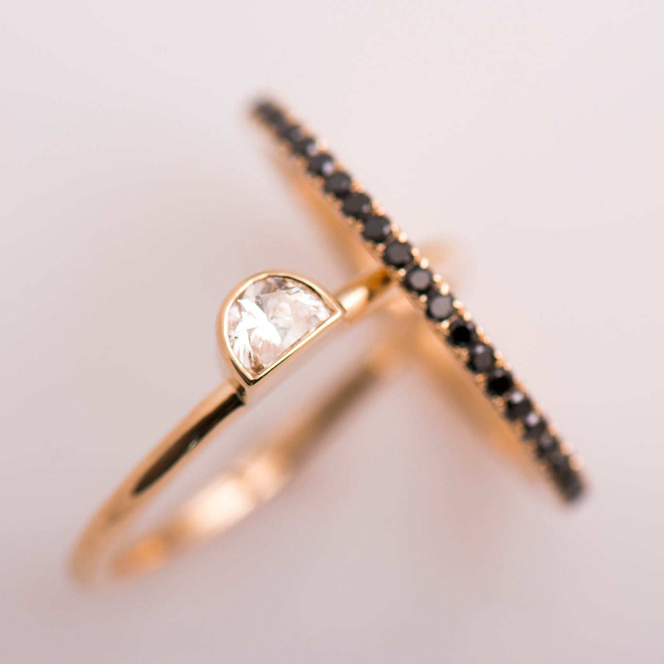 Half Moon Diamond Set