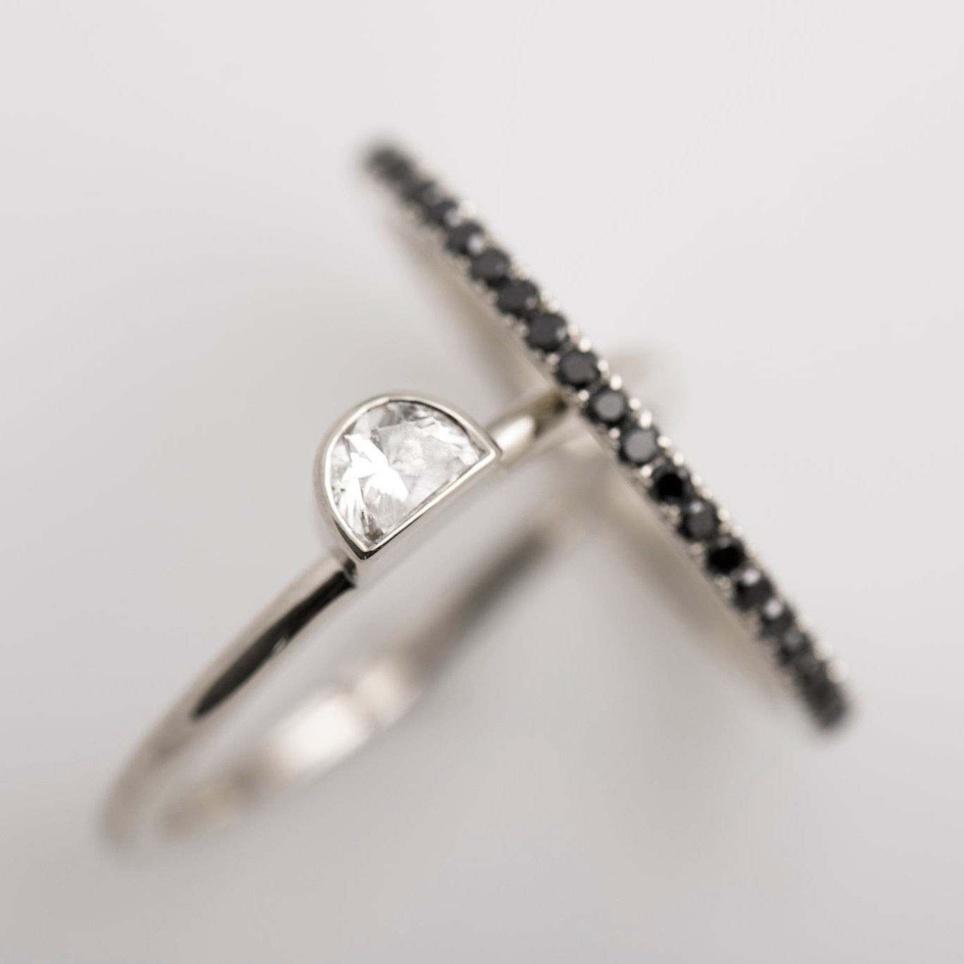 Half Moon Diamond Set