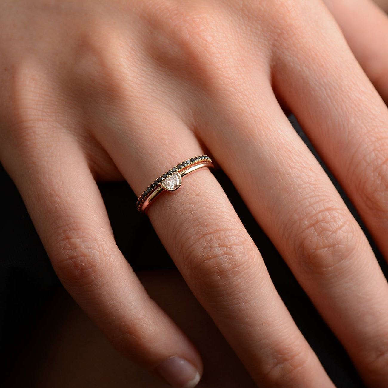 Half Moon Diamond Set