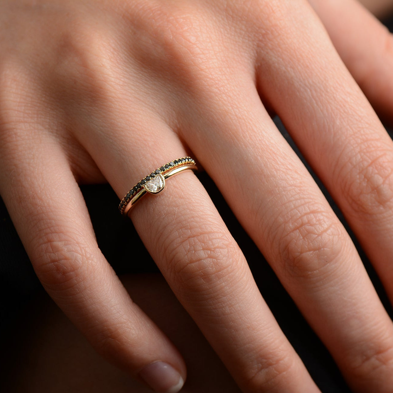 Half Moon Diamond Set