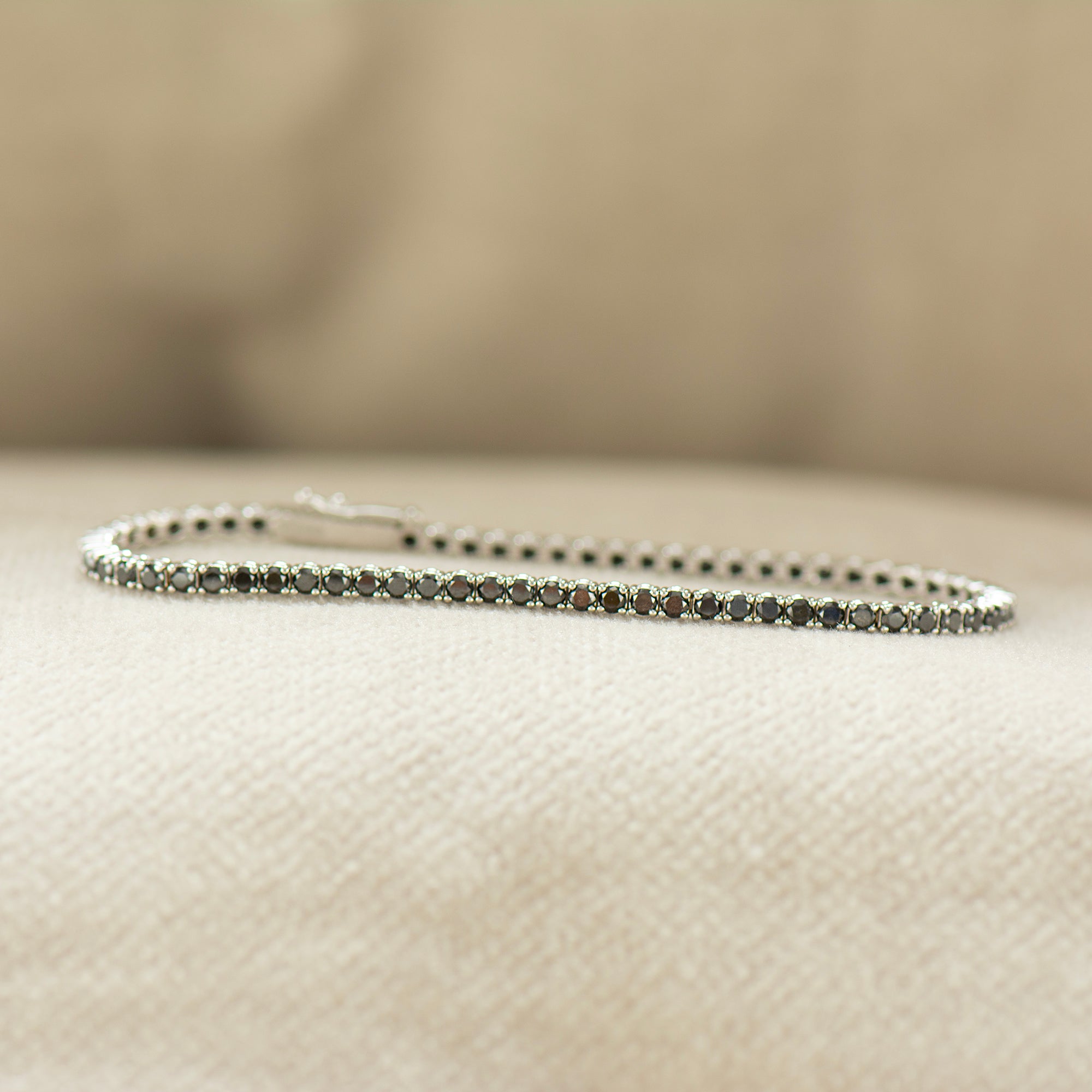 Black Diamonds Tennis Bracelet