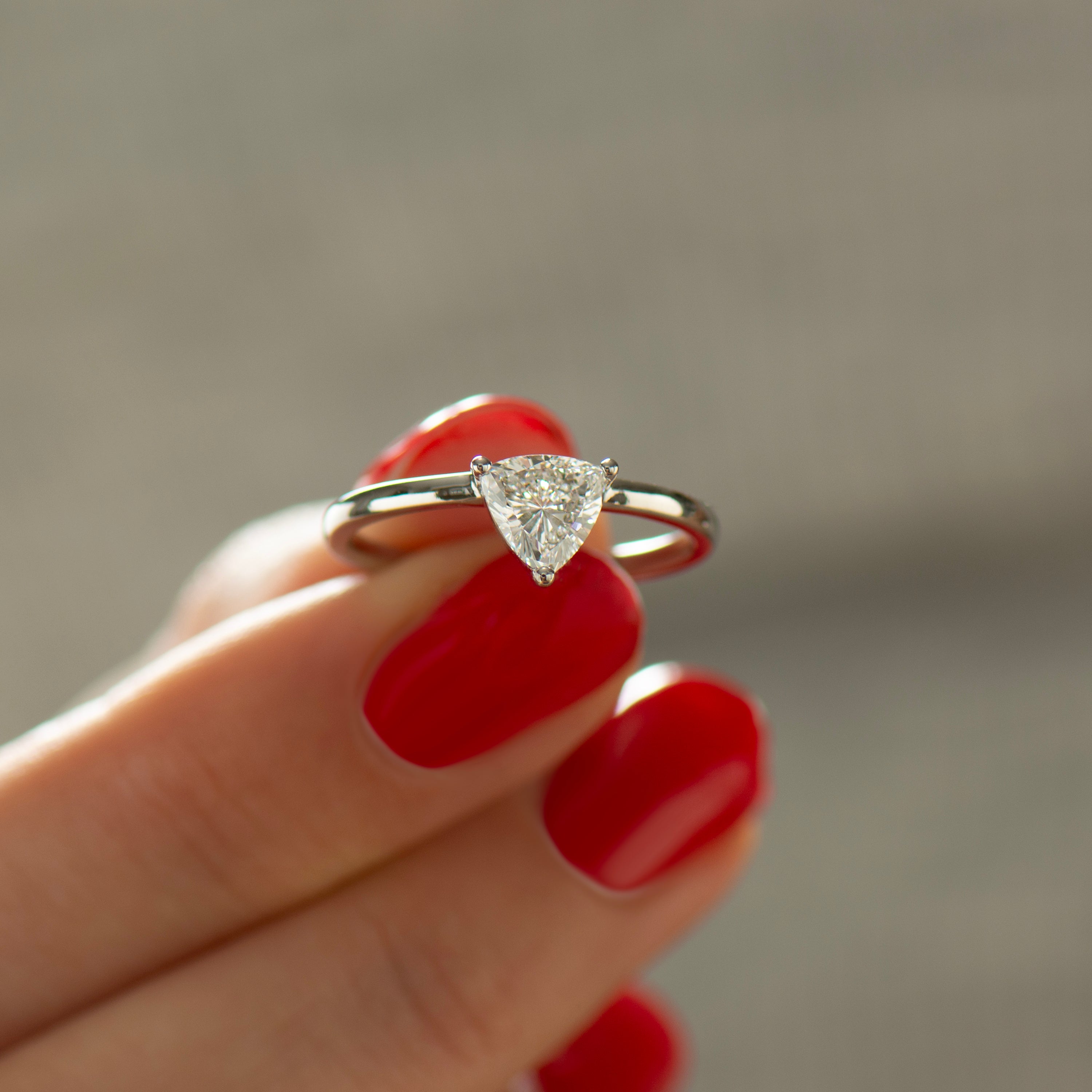 Trillion Engagement Ring