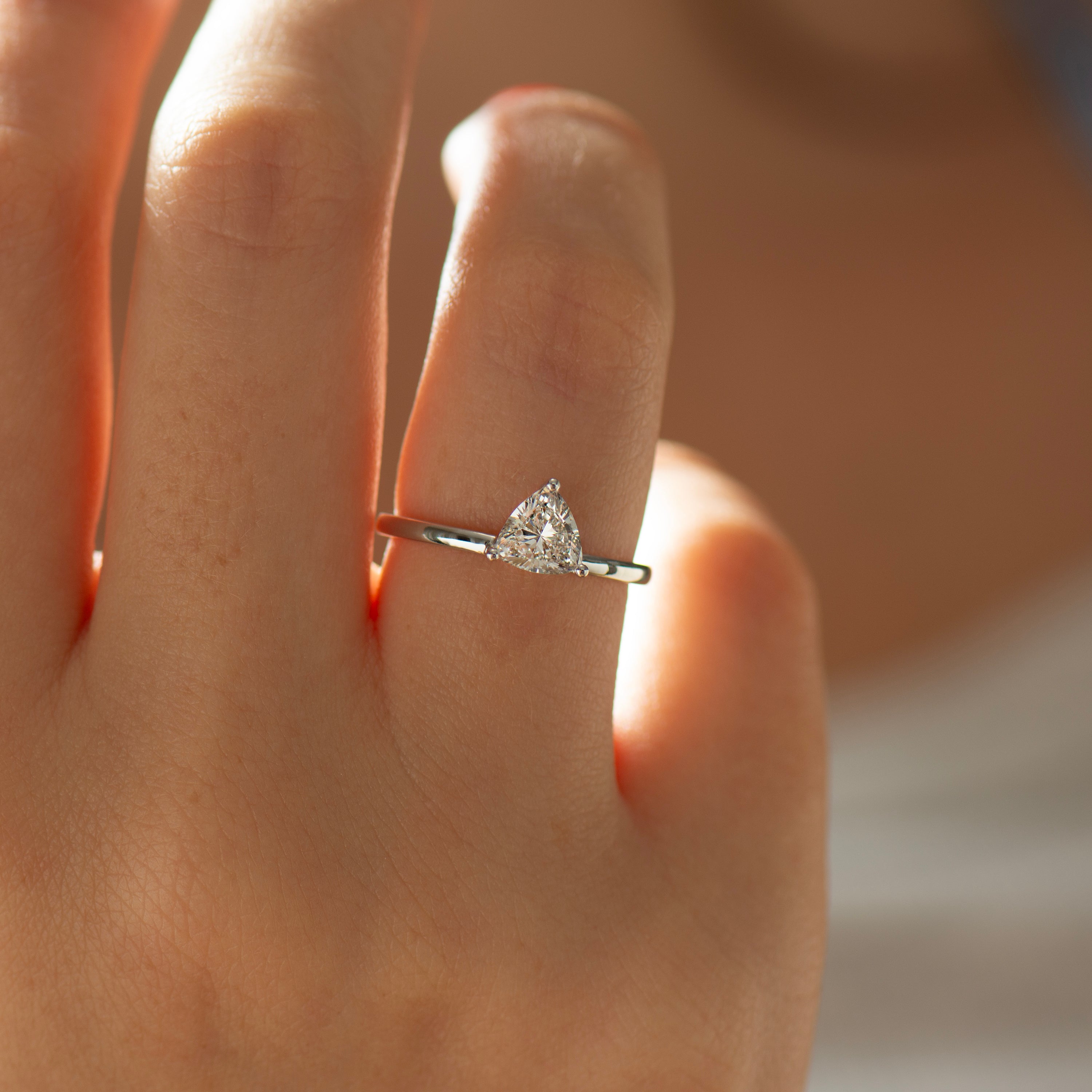 Trillion Engagement Ring