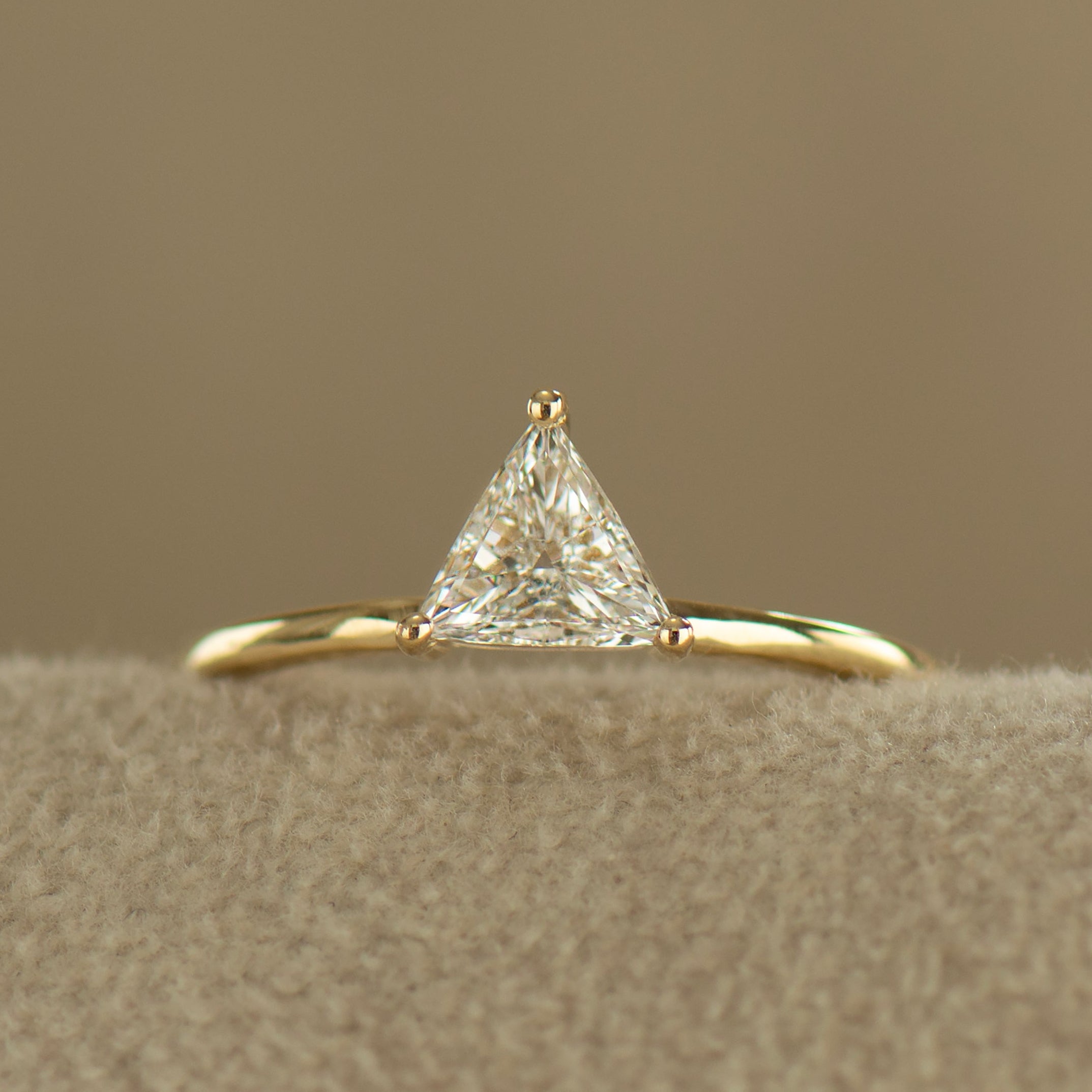 Triangle Engagement Ring