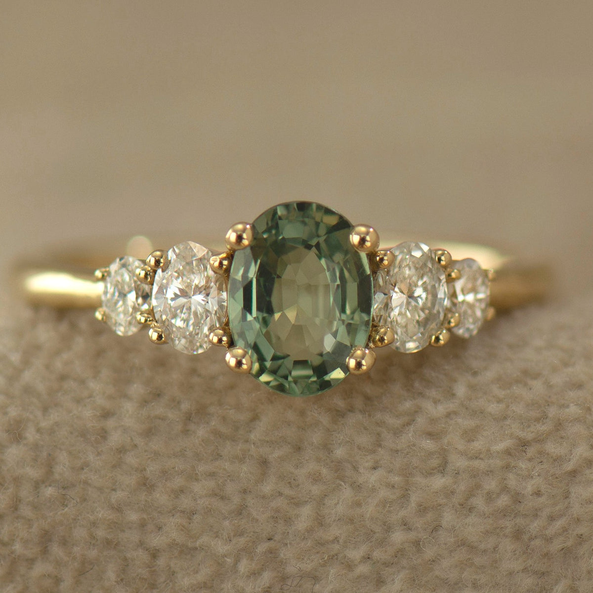 Clouds Sapphire Ring