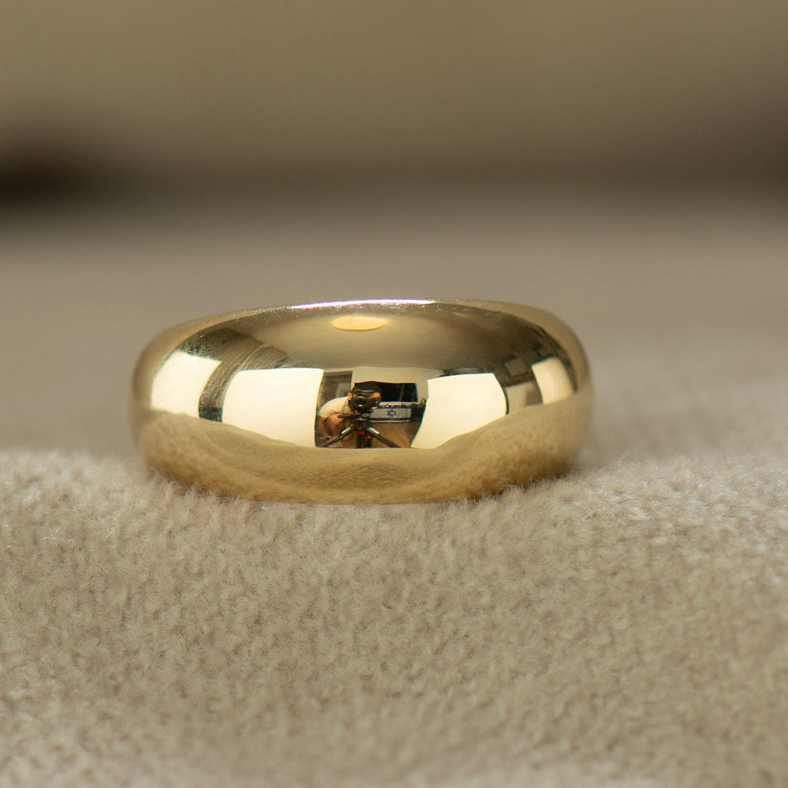 Plain Bombe Statement Ring