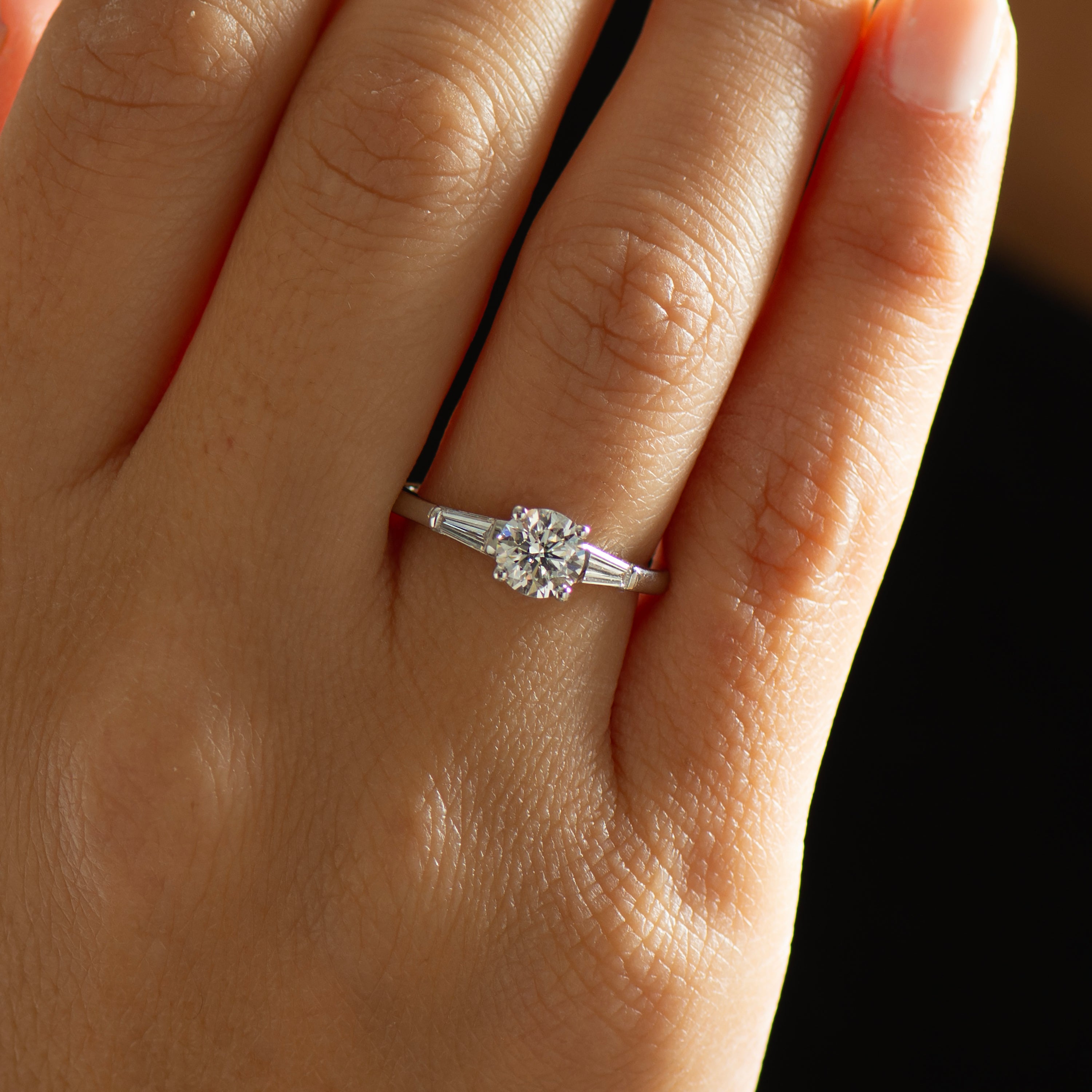 Classic Three Stone Diamond Engagement Ring
