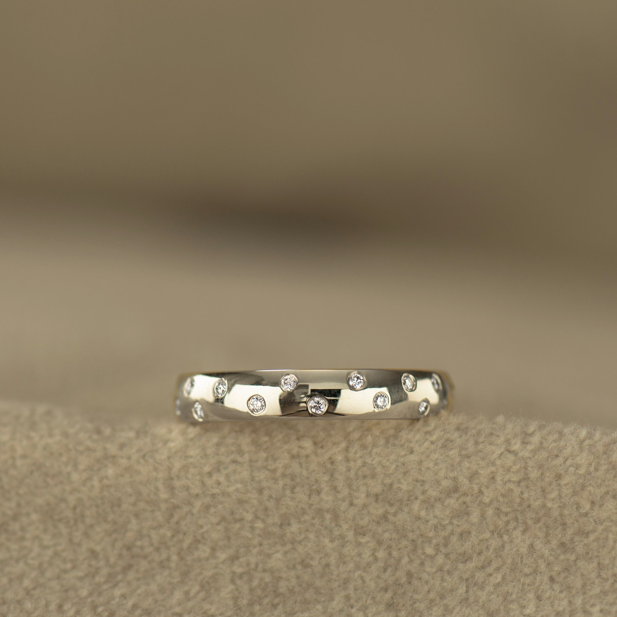 Scattered Diamond Ring