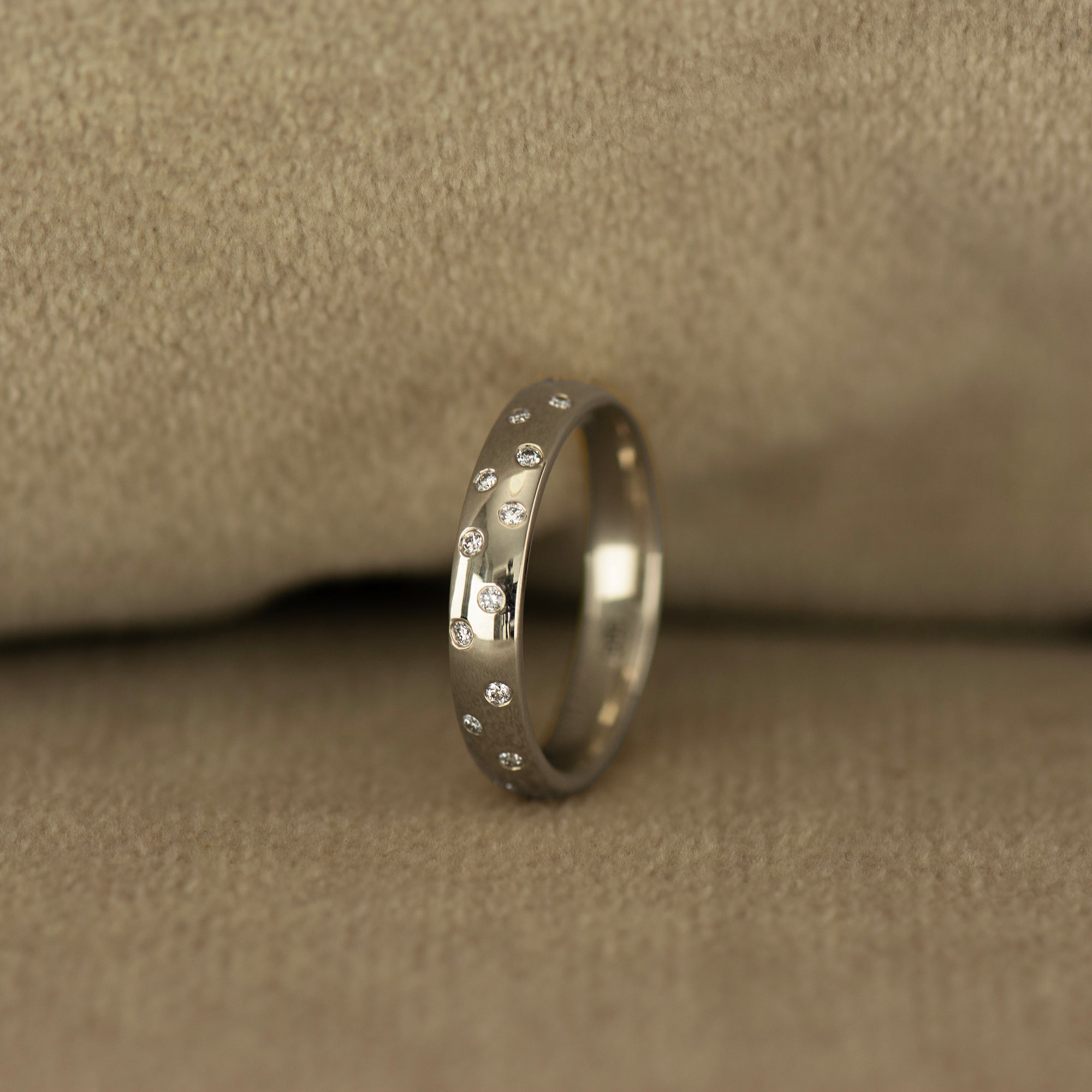 Scattered Diamond Ring