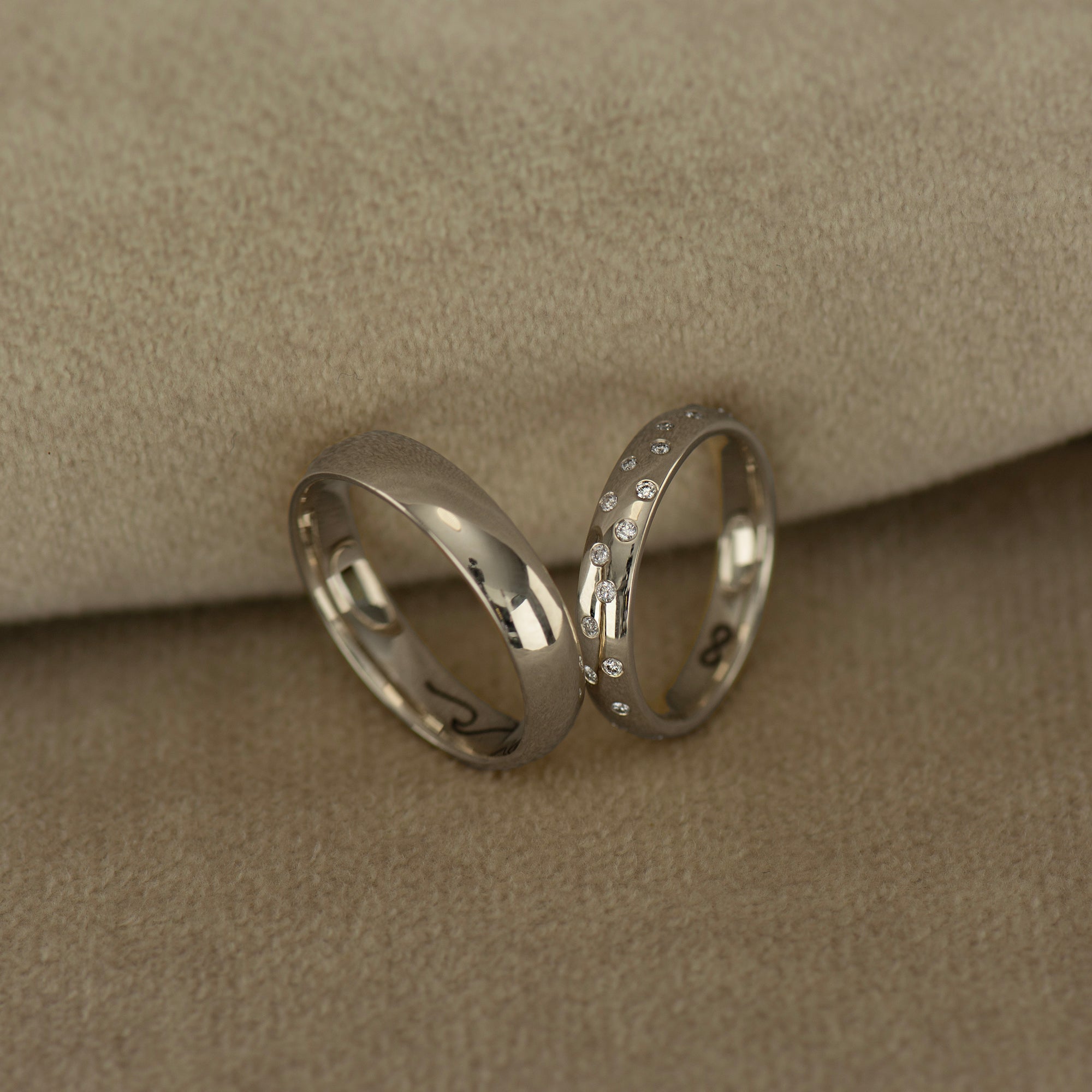 Scattered Diamond Ring