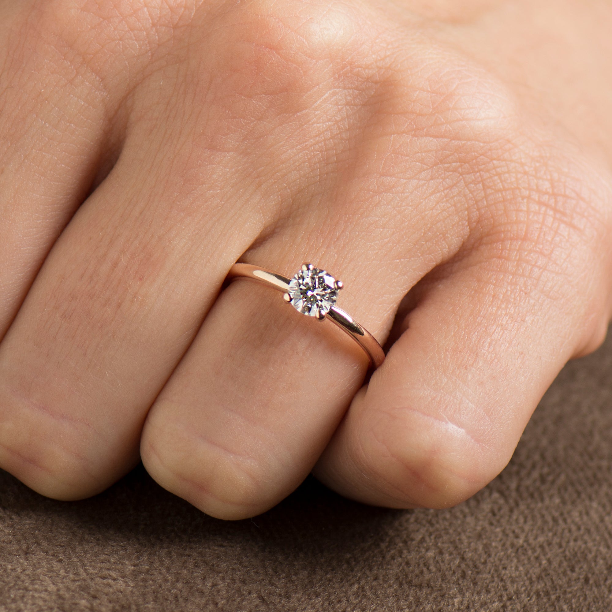 Simple Solitaire Engagement Ring