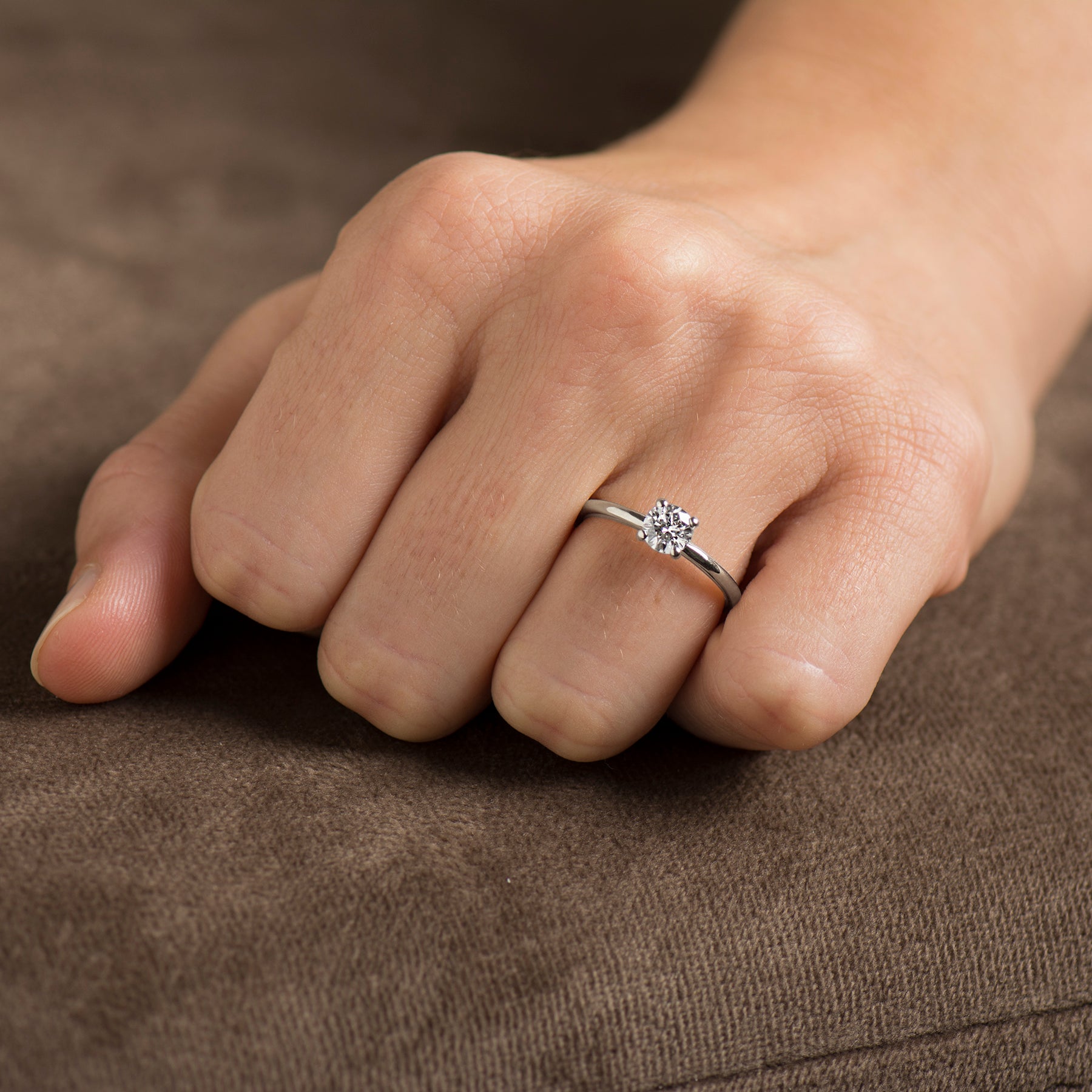 Simple Solitaire Engagement Ring
