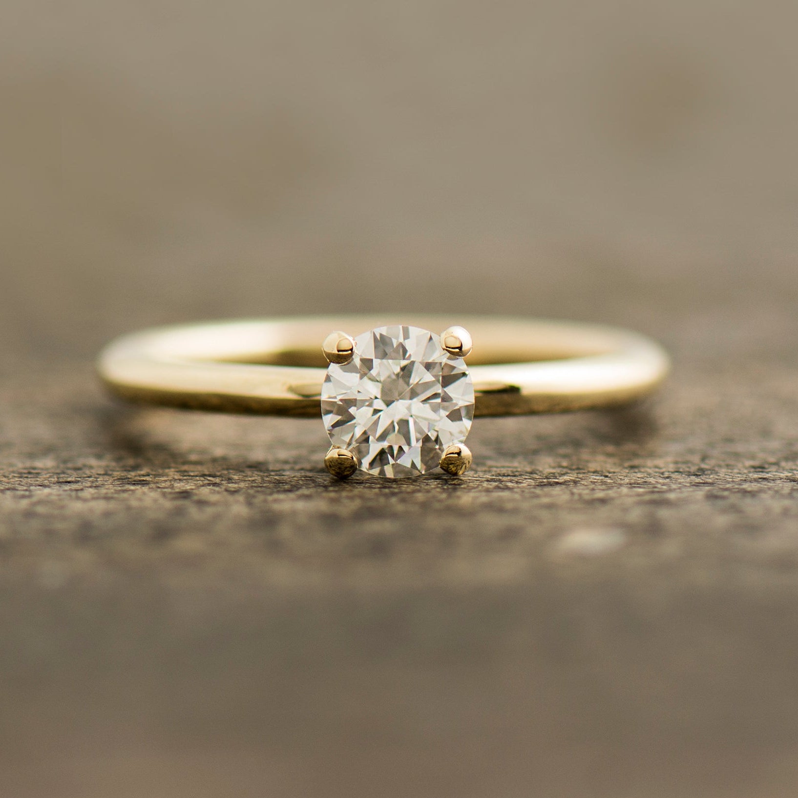 Simple Solitaire Engagement Ring