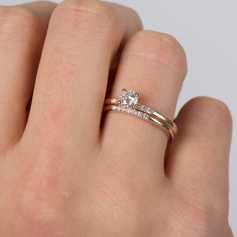 Delicate Diamond Rings Set