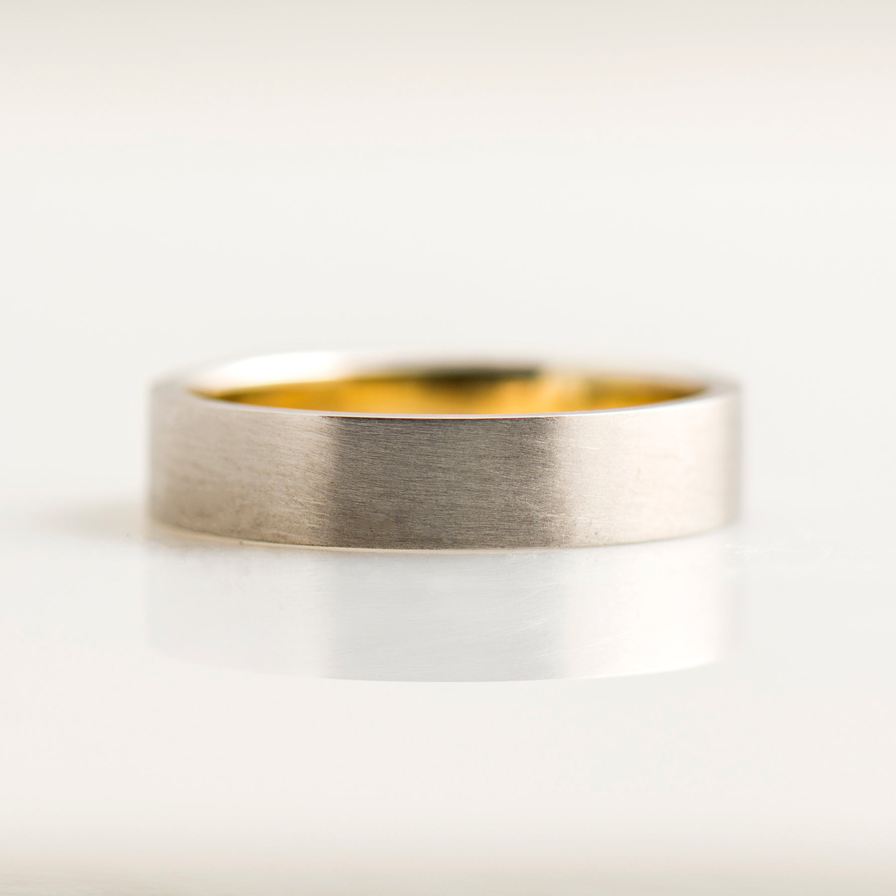 Two Tone Wedding Ring