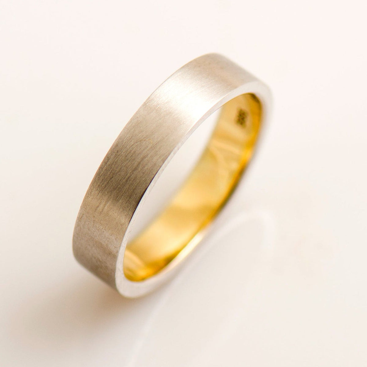 Two Tone Wedding Ring