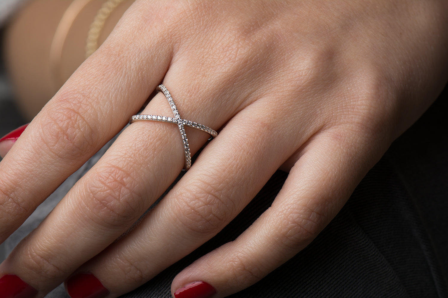 X Diamond Ring