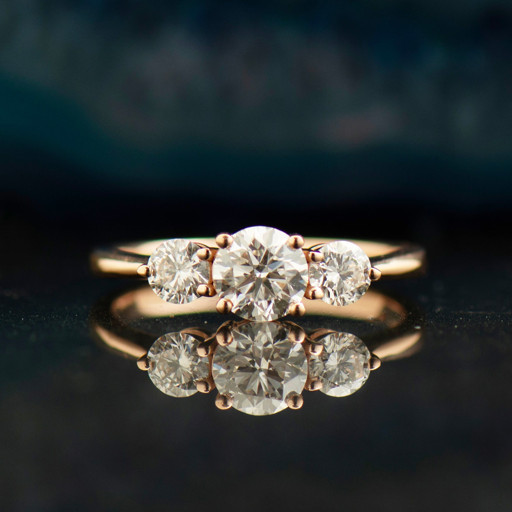 Three Stones Engagement Ring