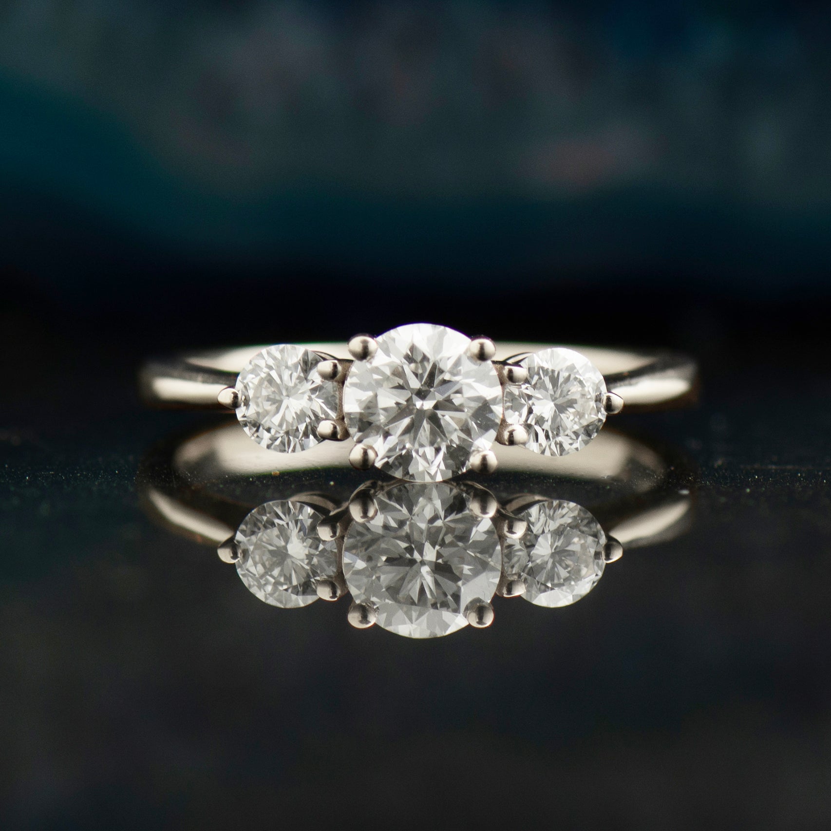 Three Stones Engagement Ring