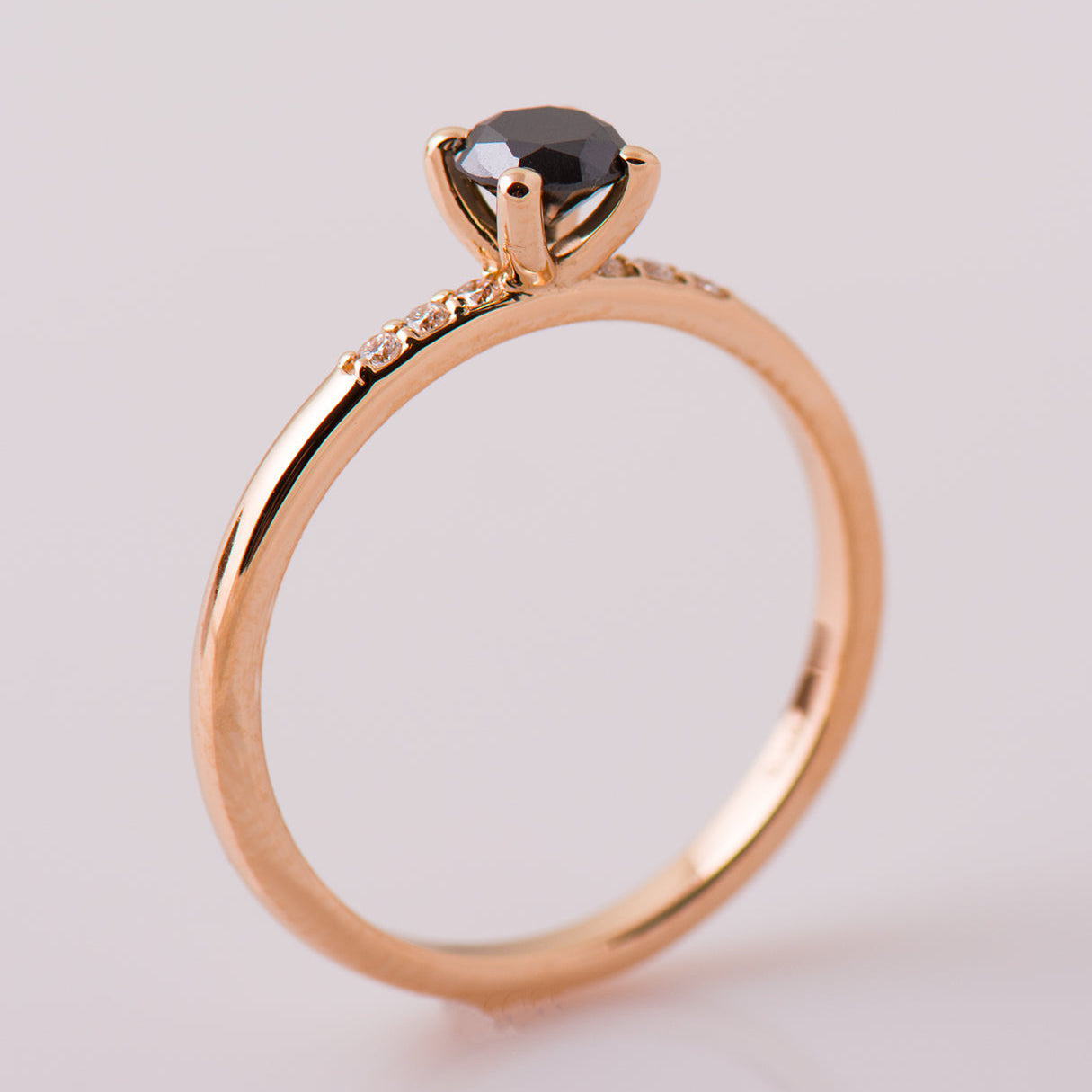 0.5ct Black Diamond Ring