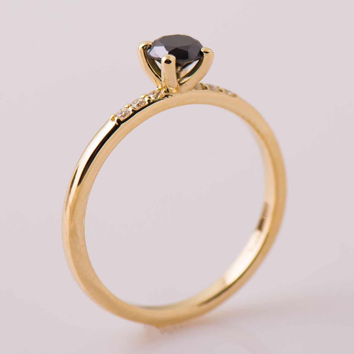 0.5ct Black Diamond Ring